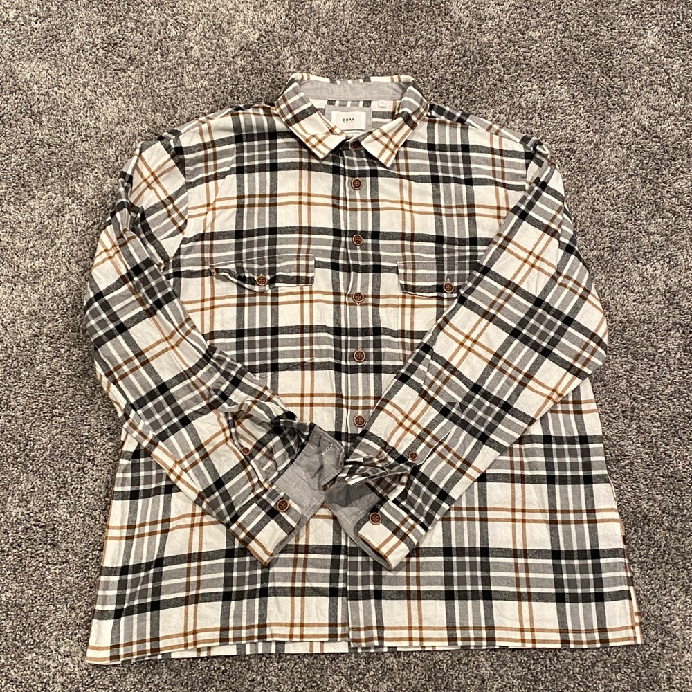 Brax Kay Plaid Shirt Size: XXL 45/46